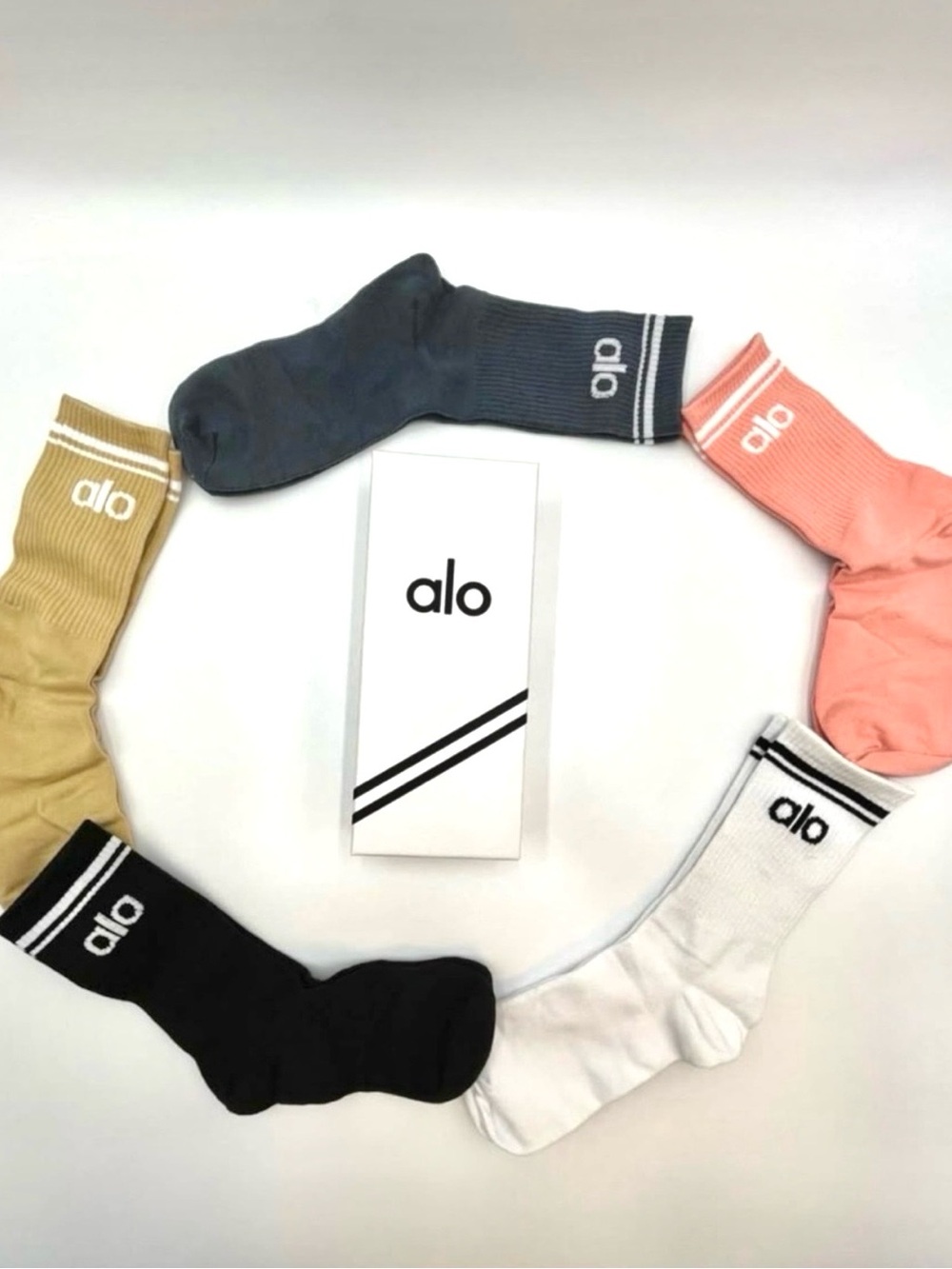 Alo Yoga 5-Pack Crew Socks One Size